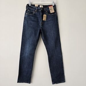 Levi's 501 Original High Rise Straight Jeans 29 Dark Wash NWT
